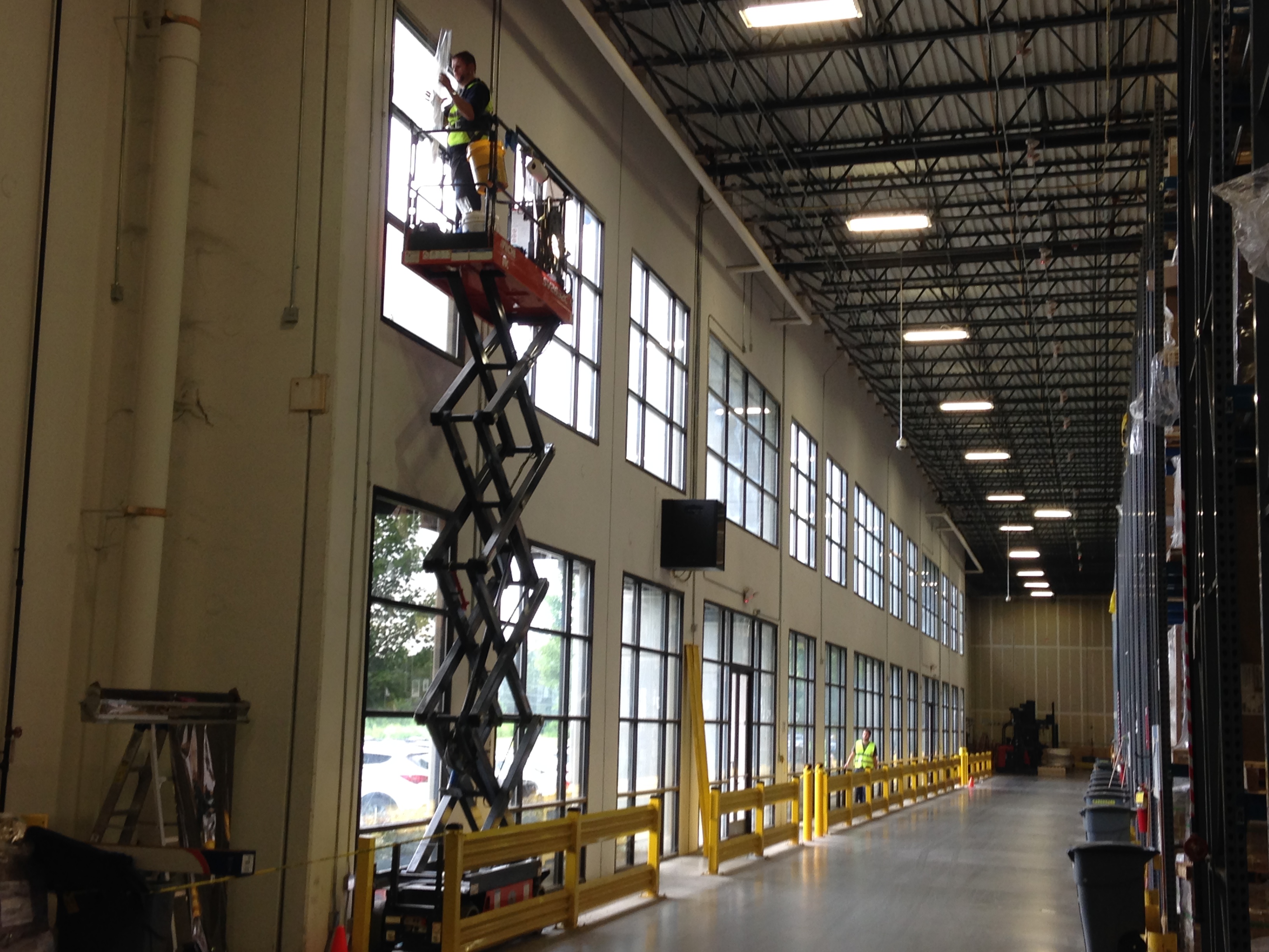 Commercial window film installation